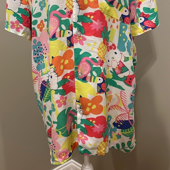 Hello Kitty Button Down Tropical Shirt - Picture 3 of 8